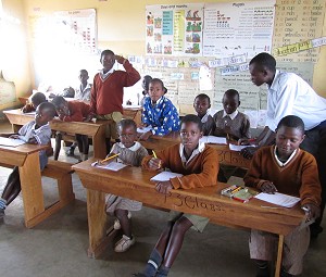 Ugandan children in the classroom